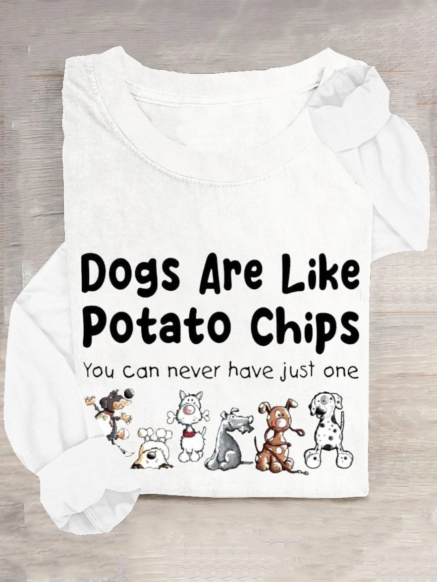 Cotton-Blend Dog Casual T-Shirt