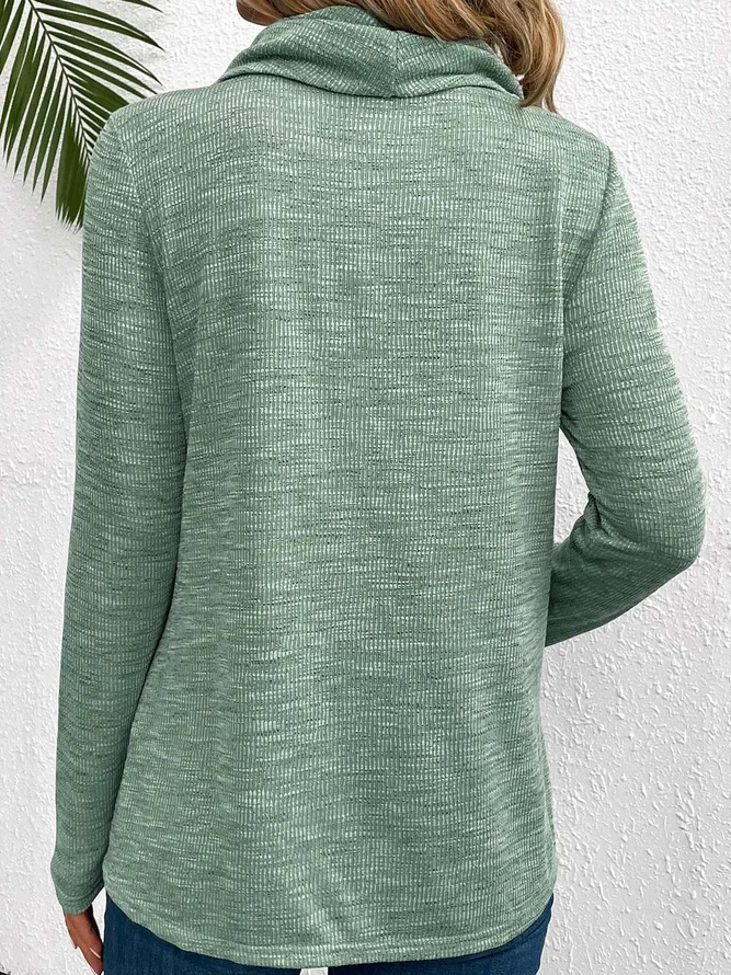 Floral Casual Jersey Loose Blouse