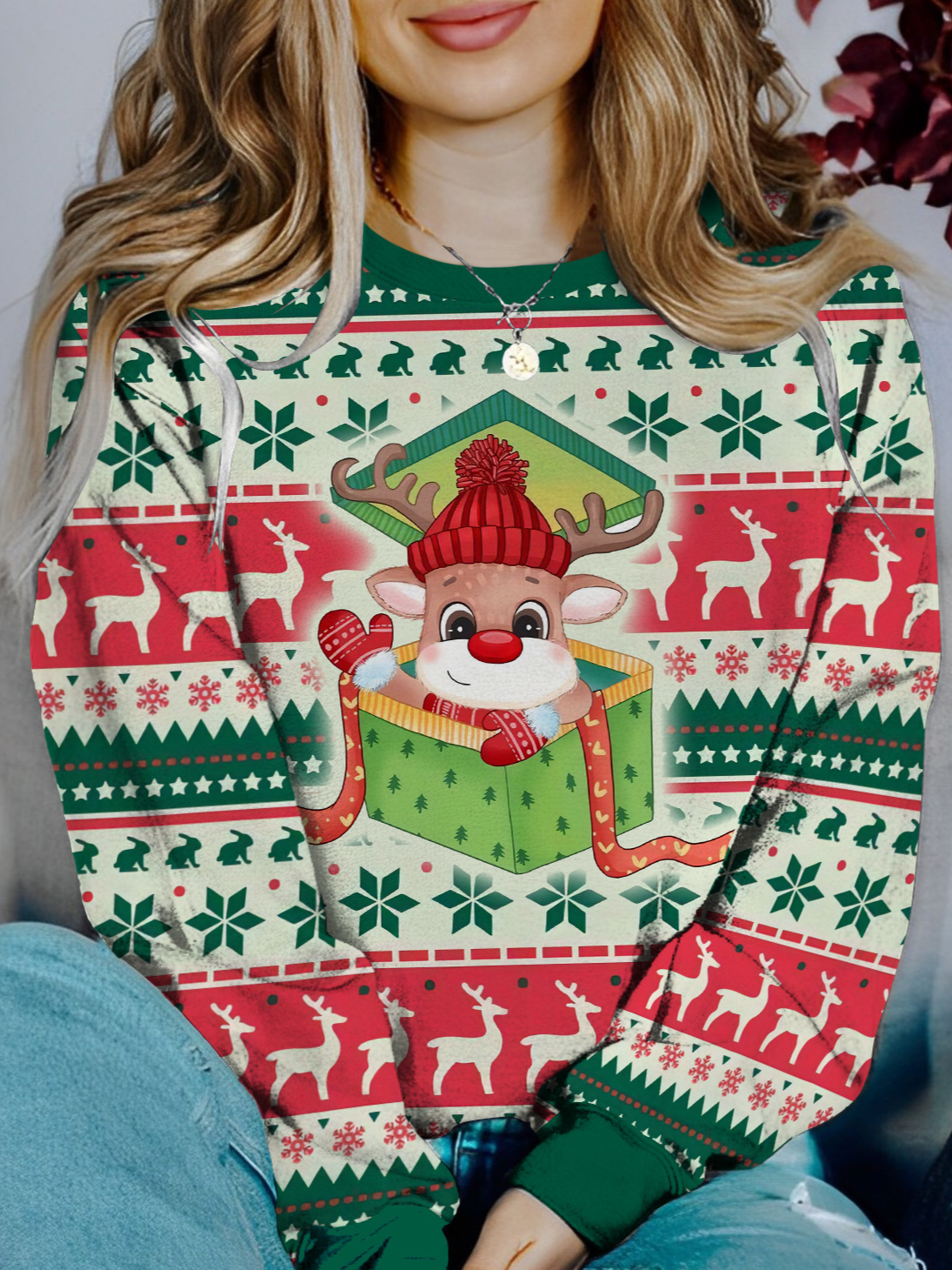 Casual Crew Neck Halloween Sweatshirt