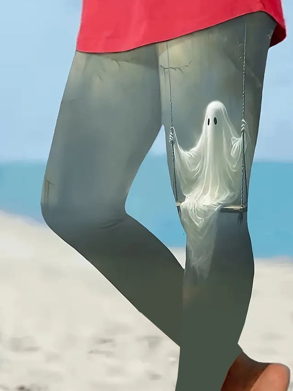 Halloween ghost tight leggings