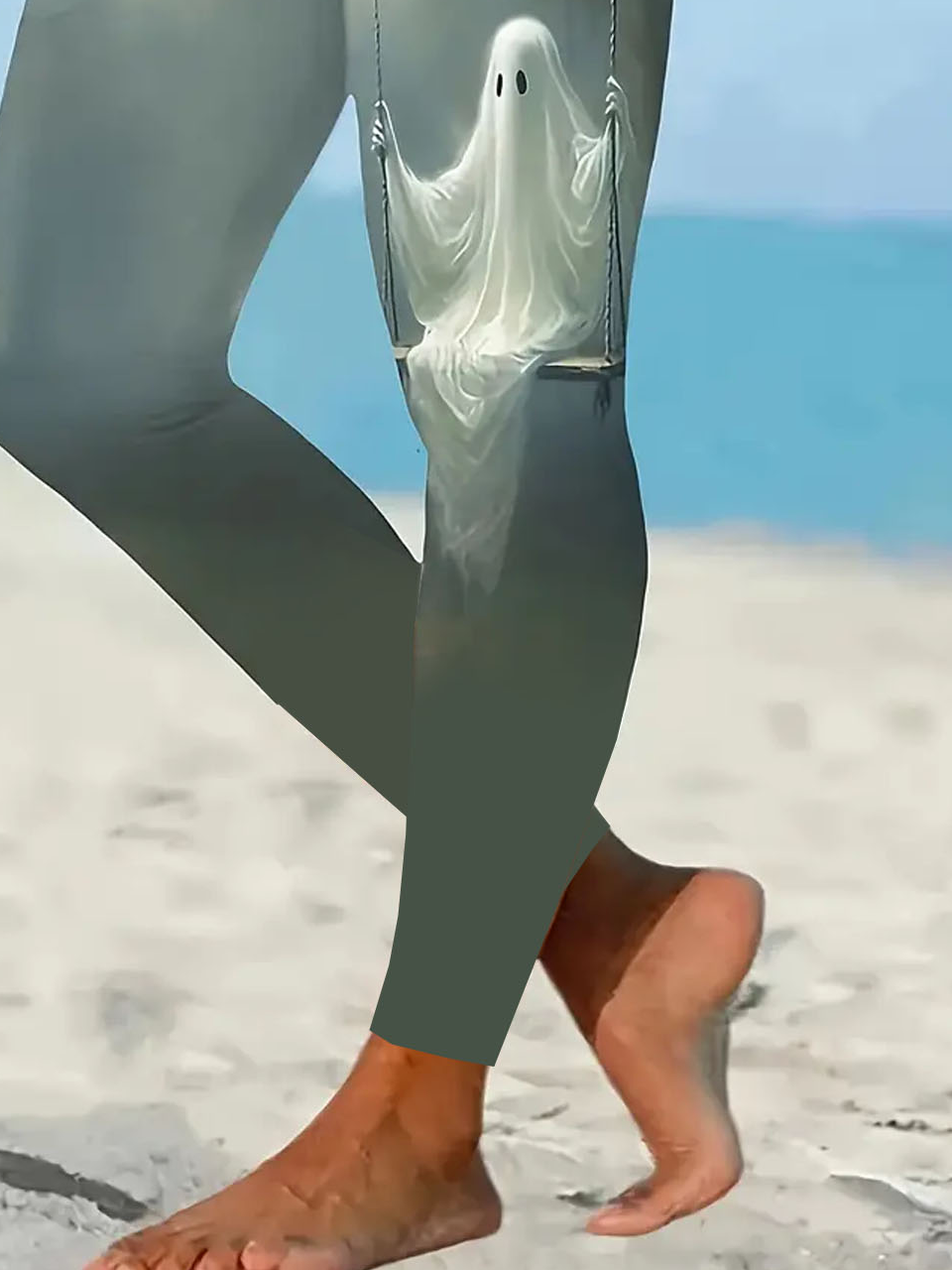 Halloween ghost tight leggings