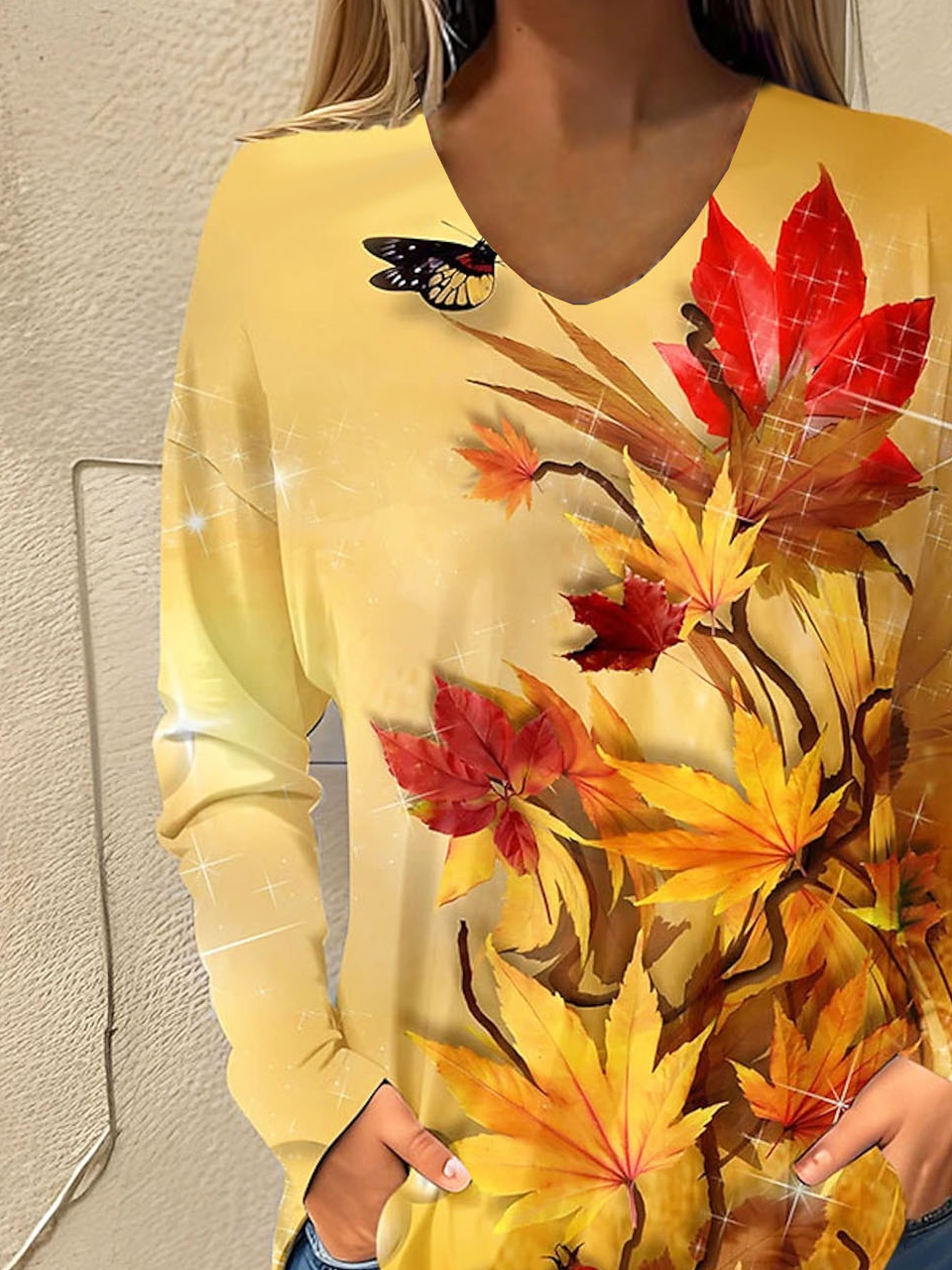 Maple Leaf Casual Women's T-shirt