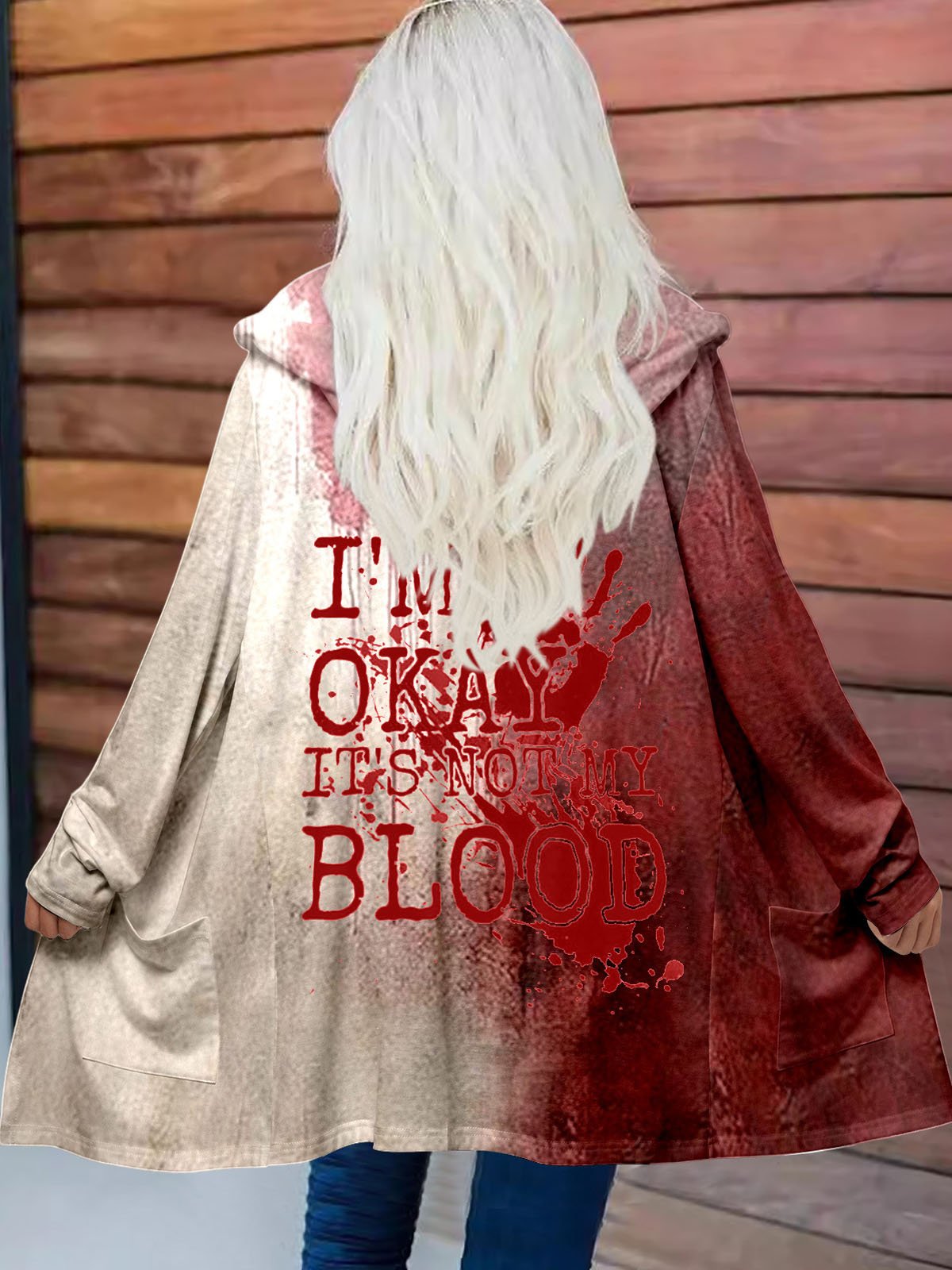 Casual Hoodie Halloween Kimono