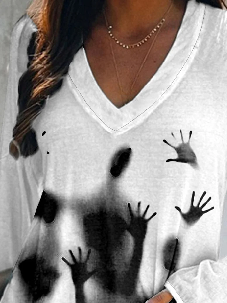 Abstract halloween ghost Abstract T-Shirt