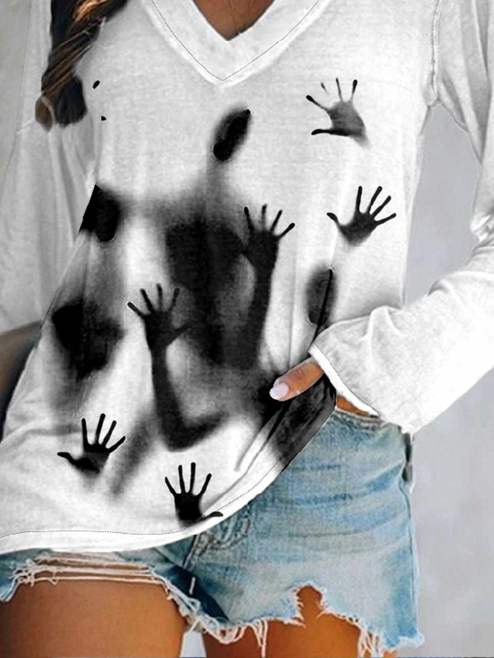 Abstract halloween ghost Abstract T-Shirt