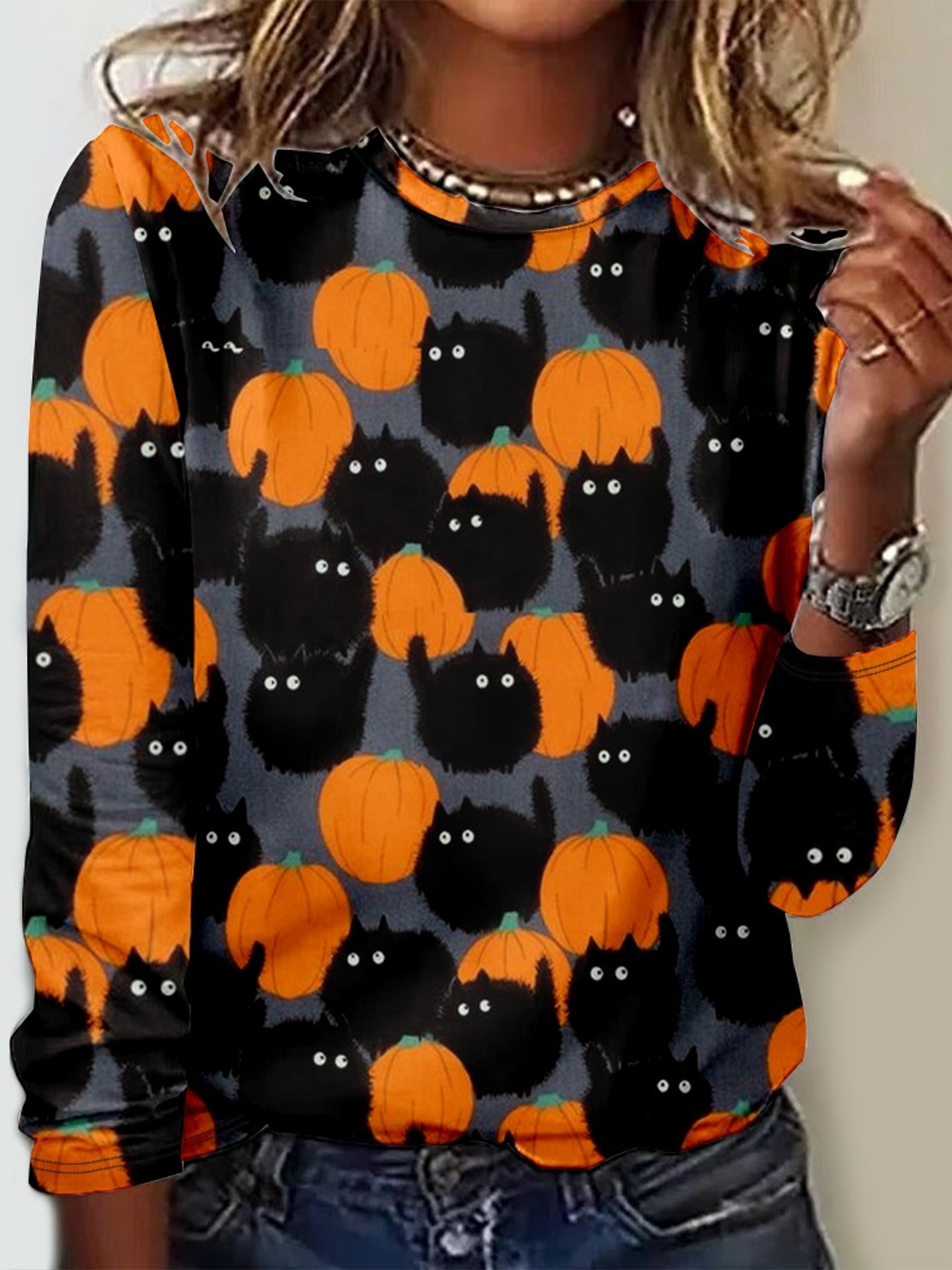 Halloween Casual Jersey T-Shirt