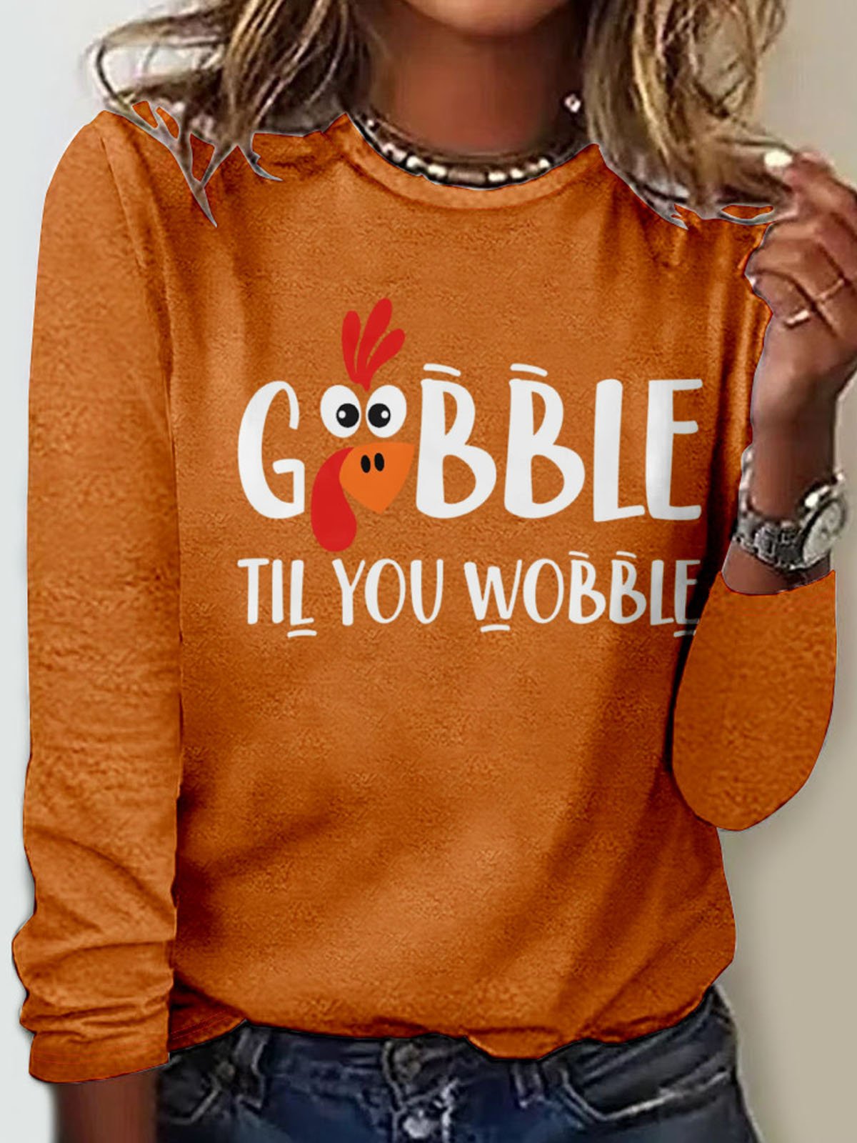 Loose Text Letters Casual T-Shirt