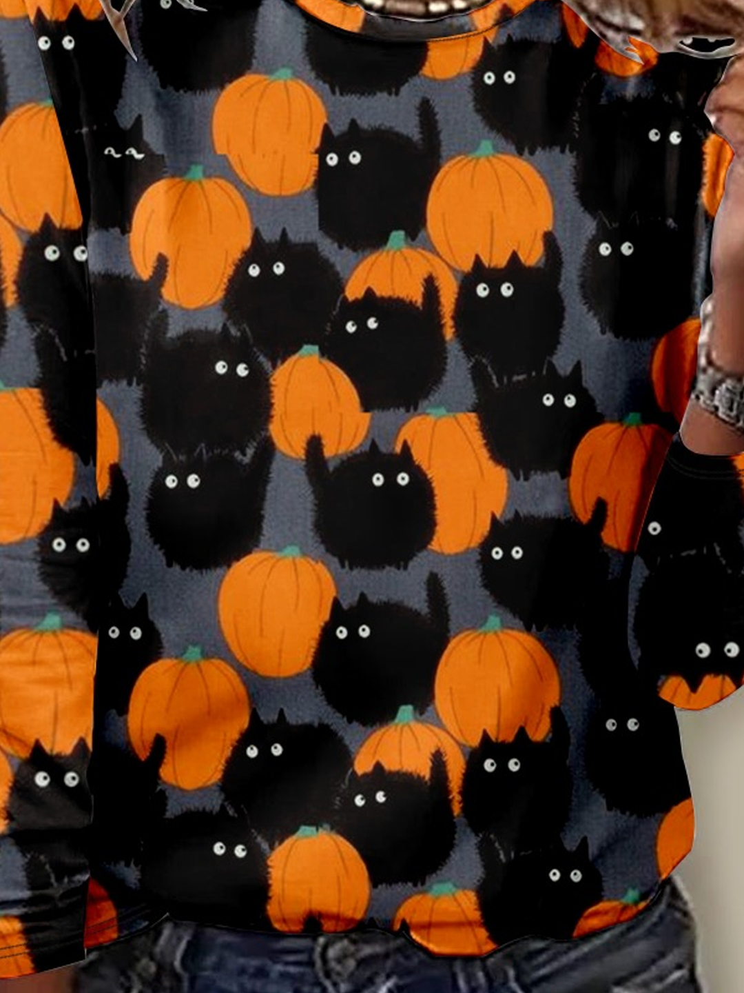 Halloween Casual Jersey T-Shirt