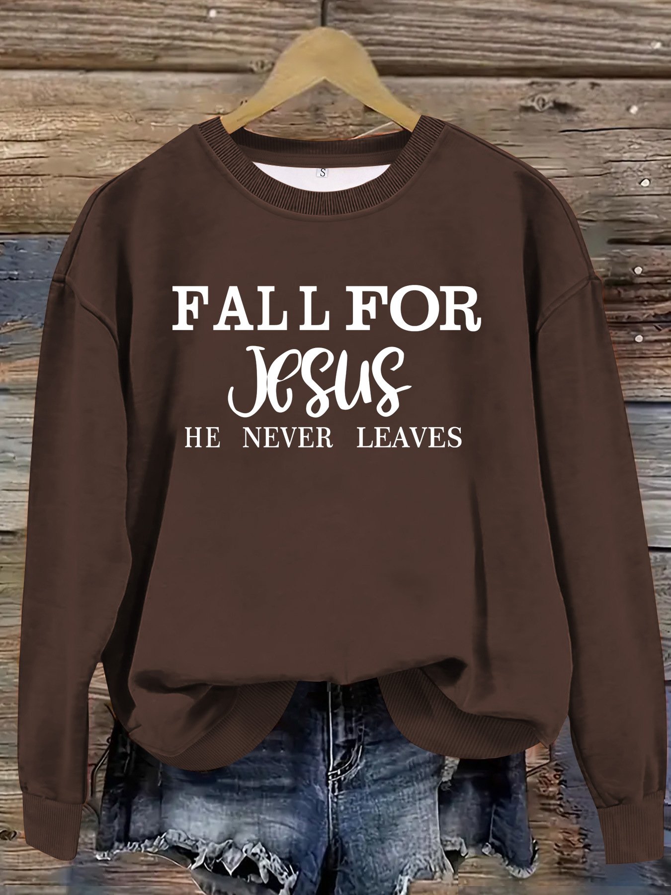 Letter Pattern Casual Loose Sweatshirt