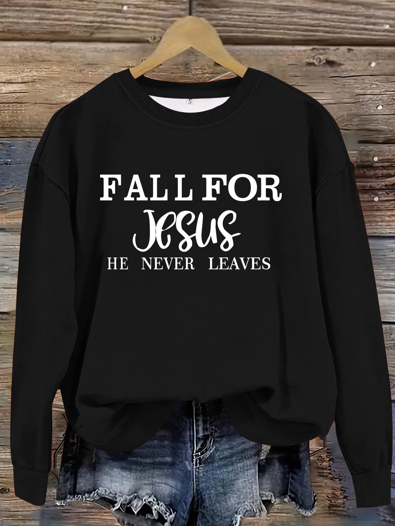 Letter Pattern Casual Loose Sweatshirt