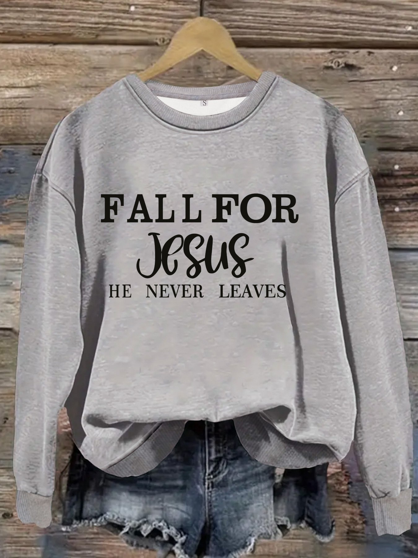 Letter Pattern Casual Loose Sweatshirt