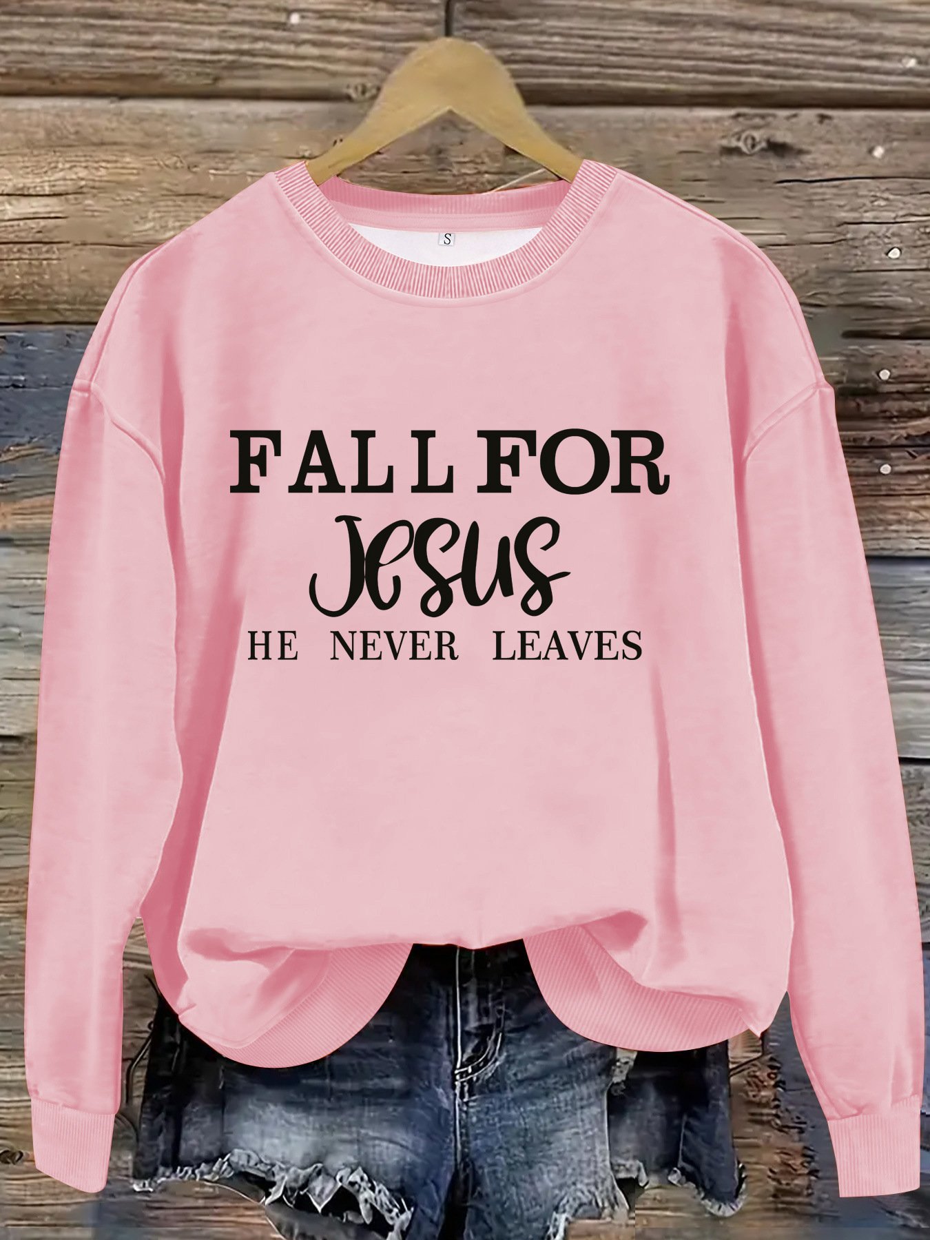 Letter Pattern Casual Loose Sweatshirt