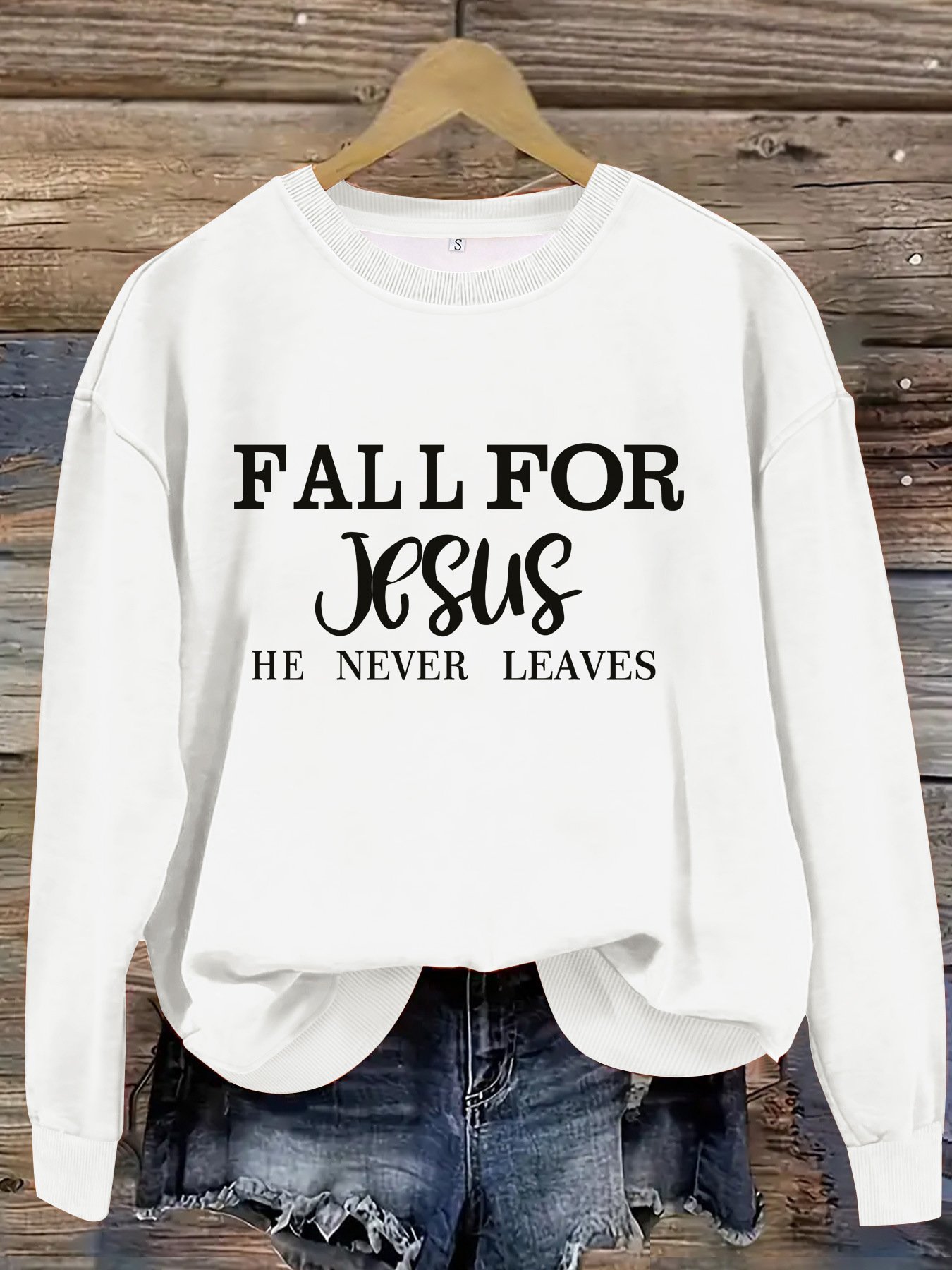 Letter Pattern Casual Loose Sweatshirt