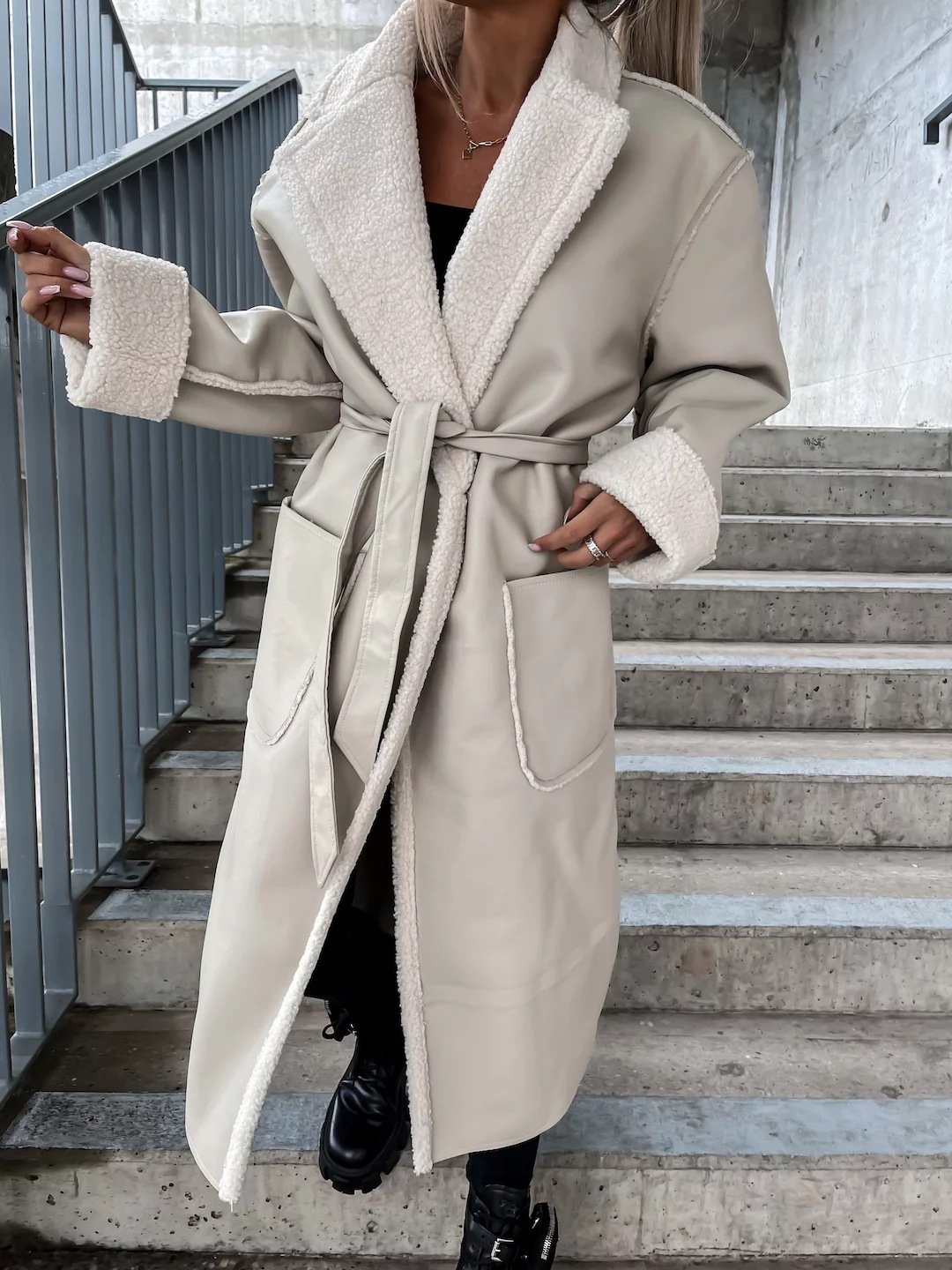 Plain Loose Casual Others Jacket