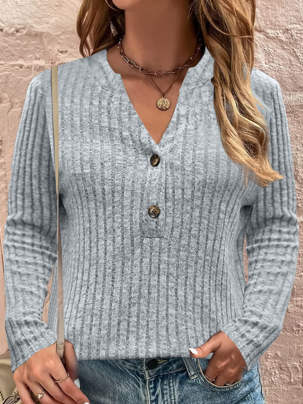 Regular Fit Plain Cotton Sweater