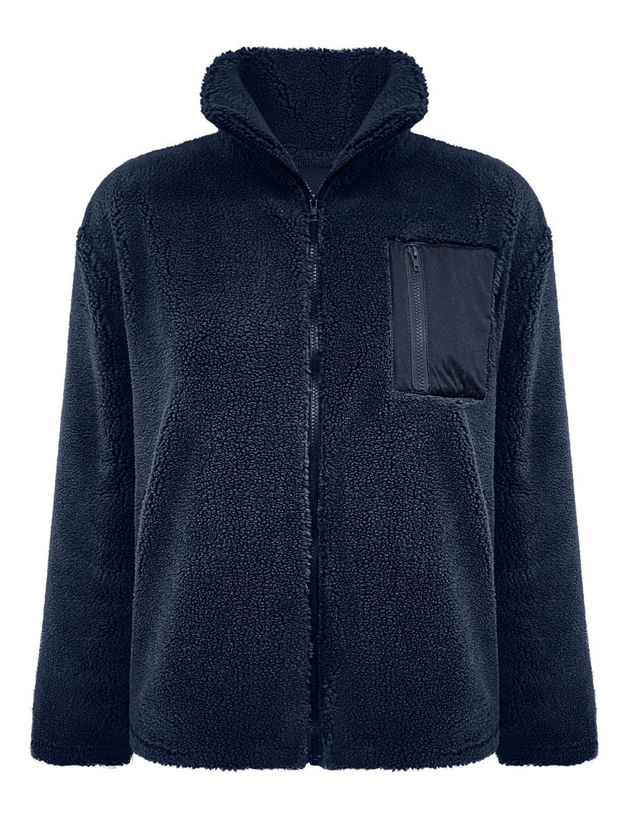 Loose Plain Lambswool Simple Jacket
