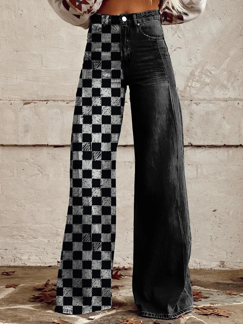 3D Printing Casual Regular Fit Jeans