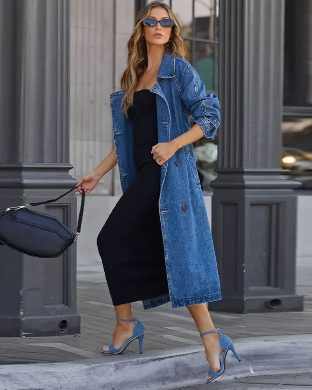 Casual Plain Shawl Collar Trench Coat