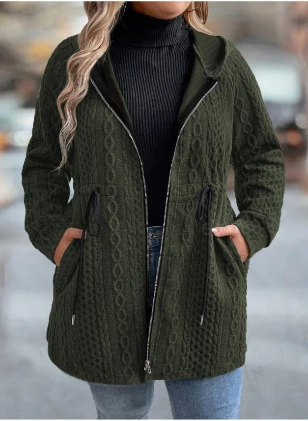 Casual Hoodie Loose Plain Jacket