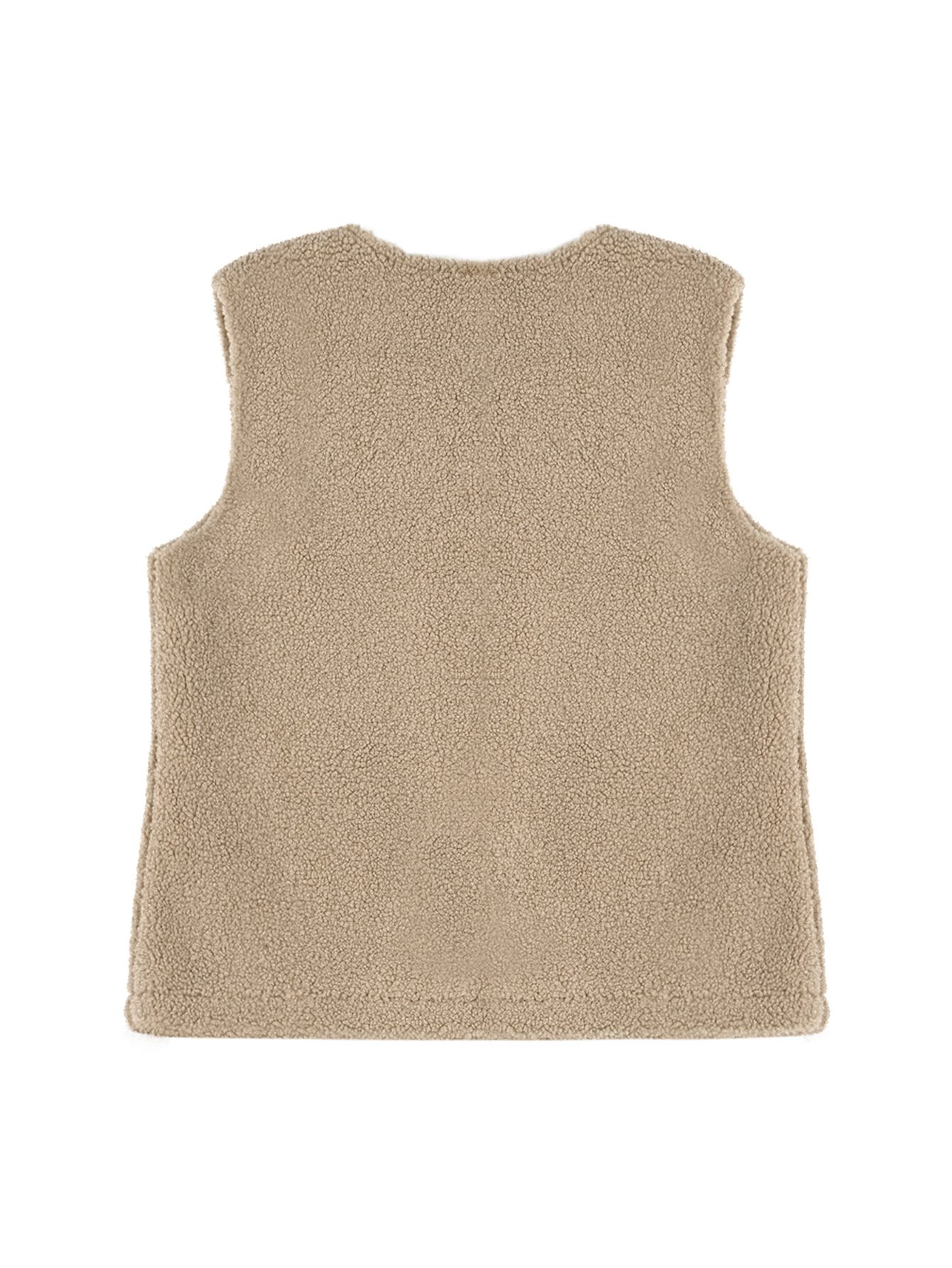 Plain Crew Neck Casual Loose Vest