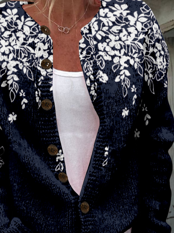 Crew Neck Loose Casual Jacket