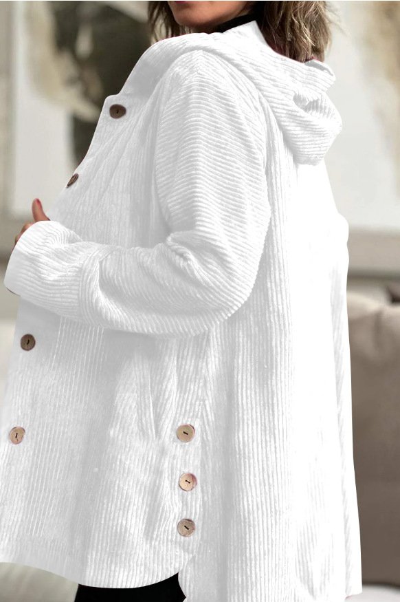 Vintage Plain Hoodie Jacket