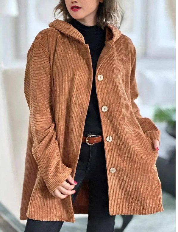 Vintage Plain Hoodie Jacket