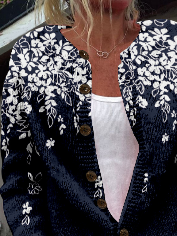 Crew Neck Loose Casual Jacket