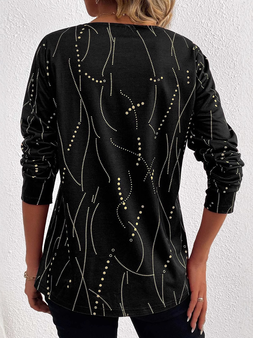 V Neck Casual T-Shirt