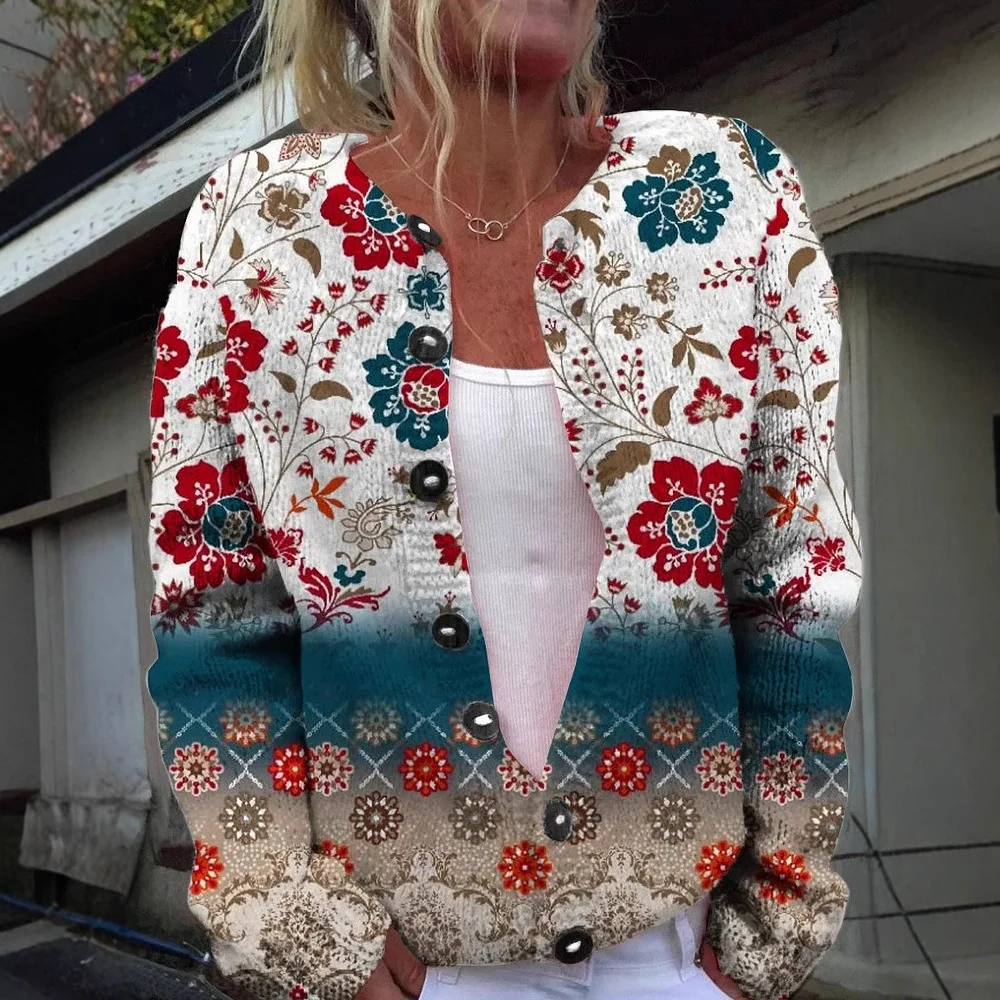 Floral Loose Casual Jacket