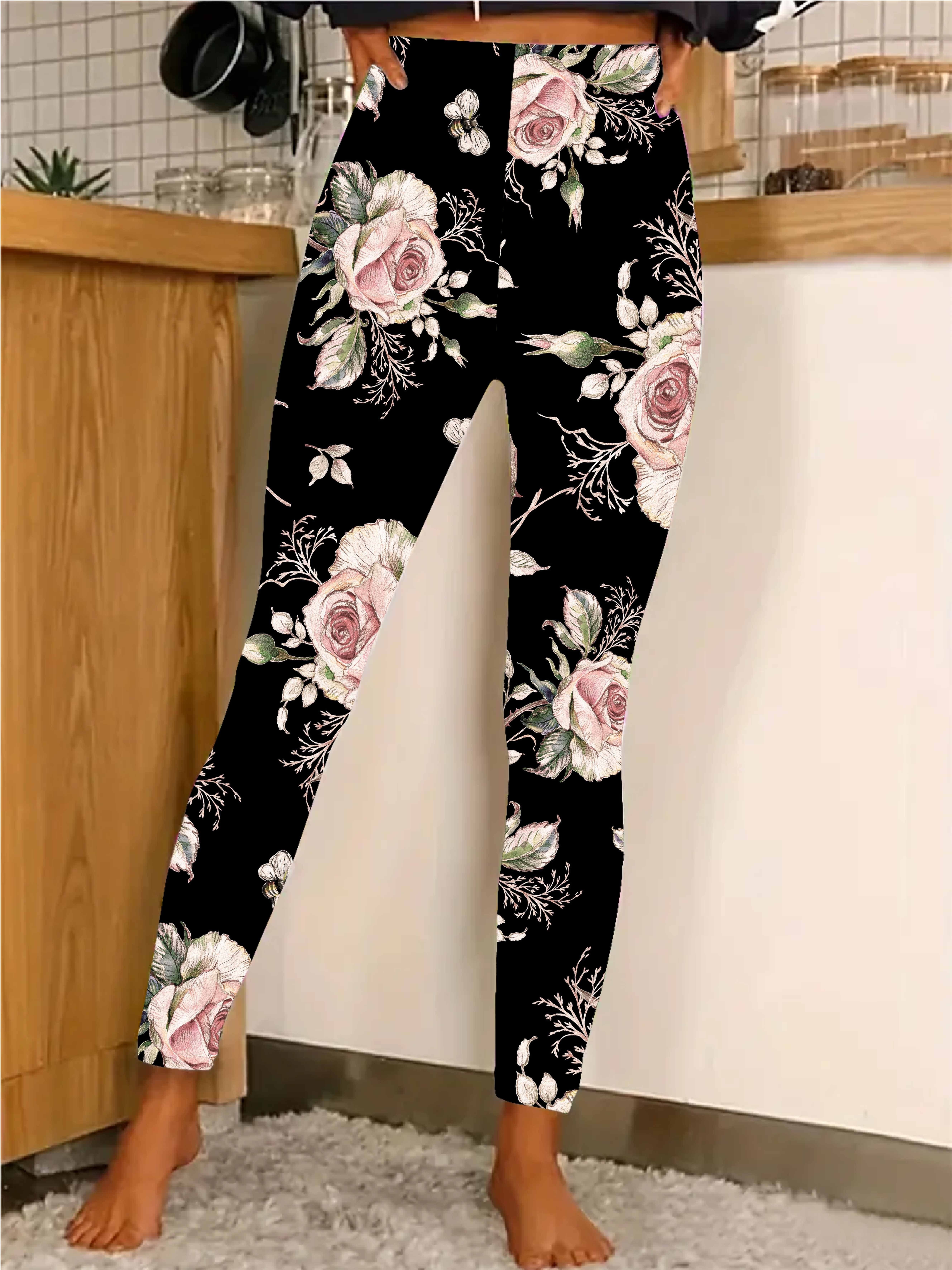 Casual Printed Tight Stretch Leggings