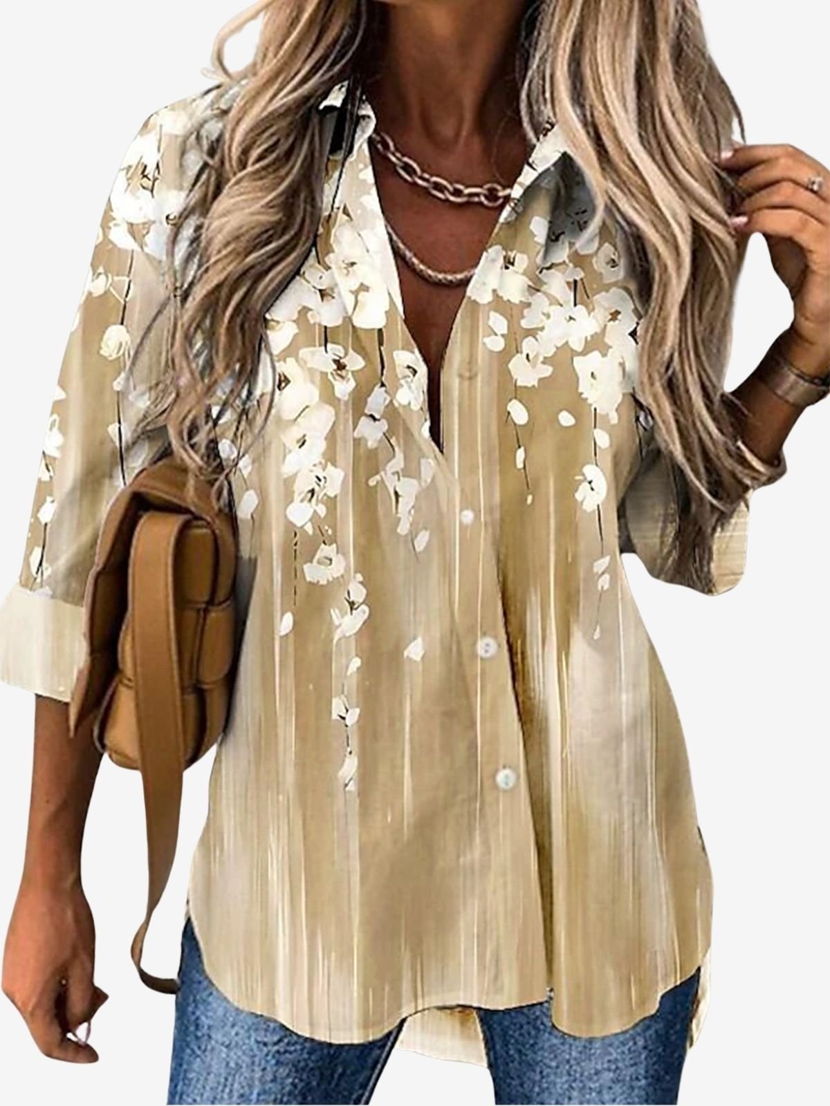 Floral Print Long Sleeve Shirt