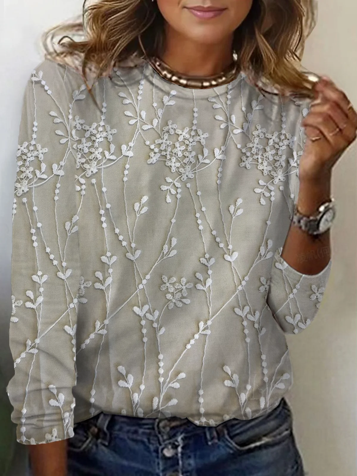 Women's Floral Casual Print T-Shirt