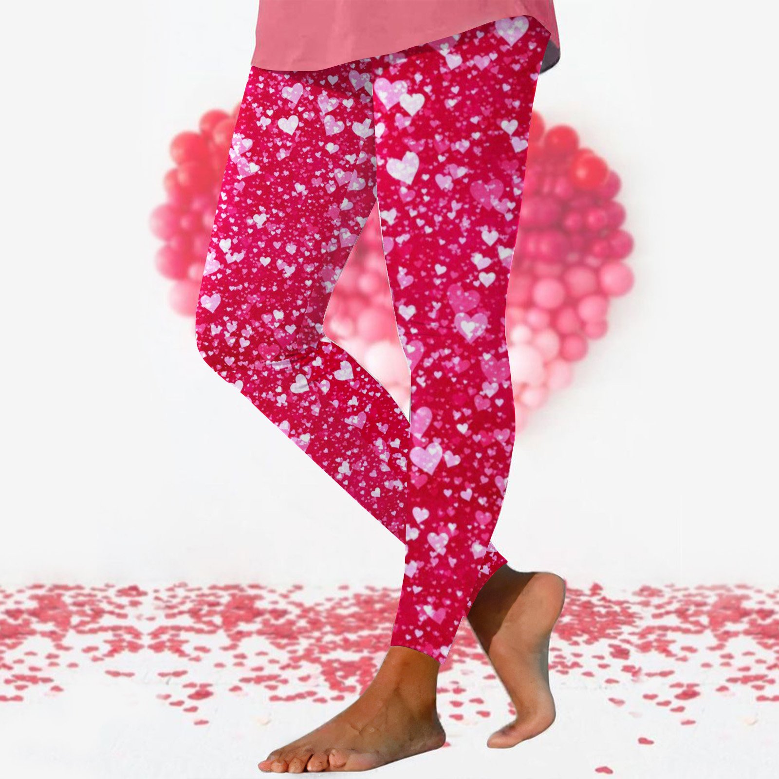 Casual Polka Dots Cotton Leggings