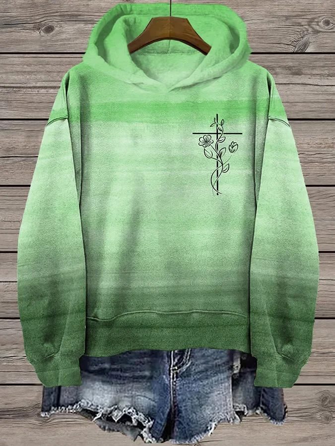 Women's Faith  Printed Hooded Sweatshirt