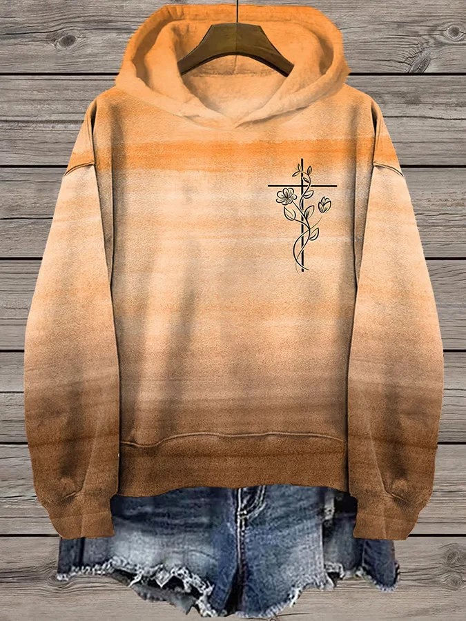 Women's Faith  Printed Hooded Sweatshirt