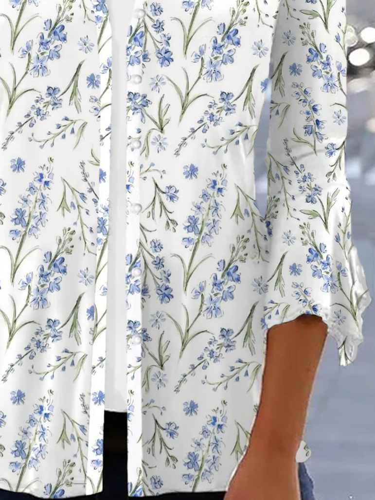 Women's Floral Spring Print Cardigan