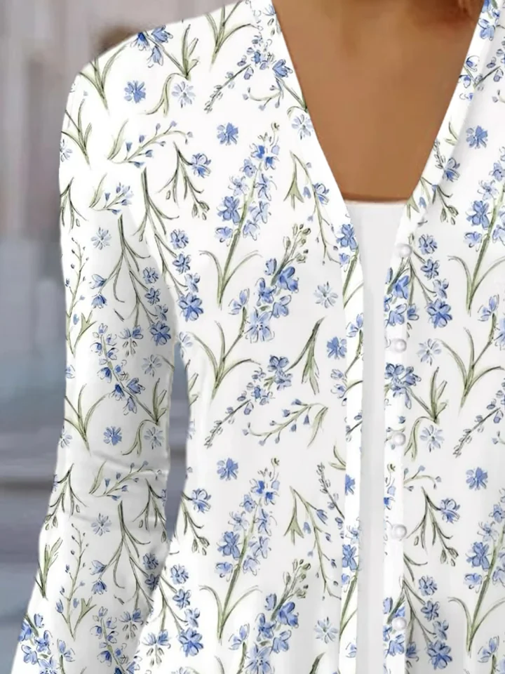 Women's Floral Spring Print Cardigan