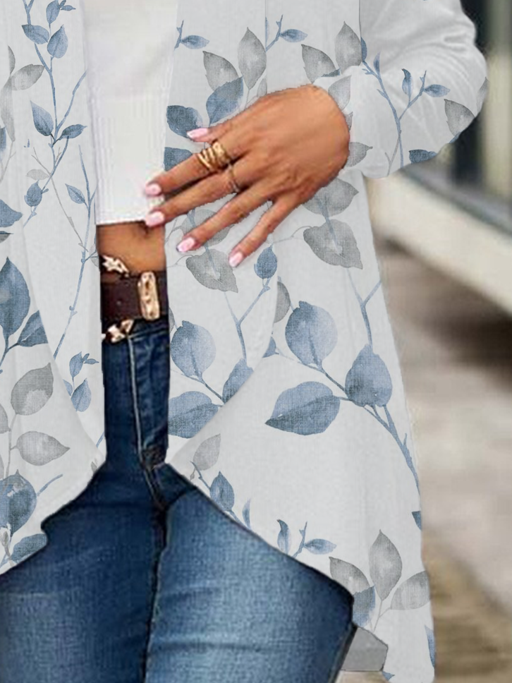 Women's Floral Spring Print Casual Fashion Cardigan