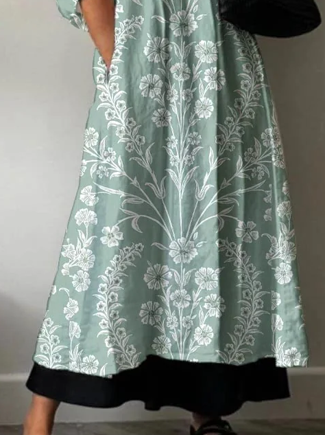 Women's Spring Floral Print Casual Dress