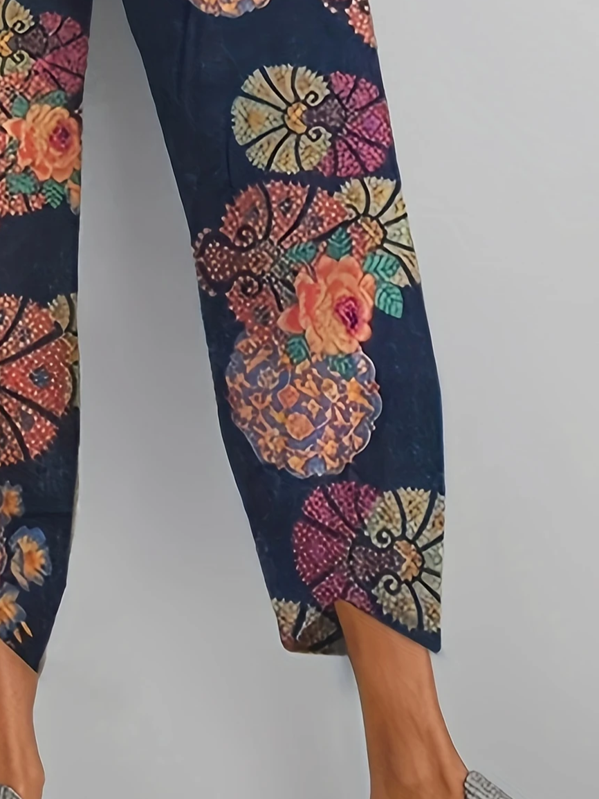 Women's Floral Print Casual Pants