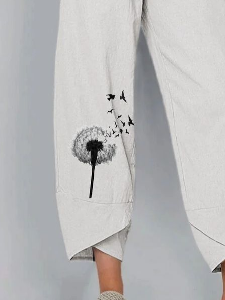 Women's Floral Print Casual Pants