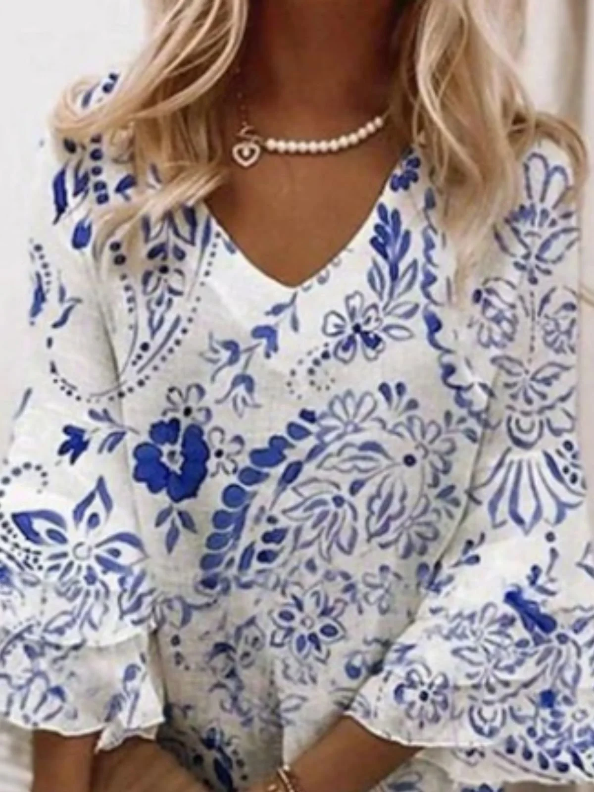 V Neck Vacation Dress With No