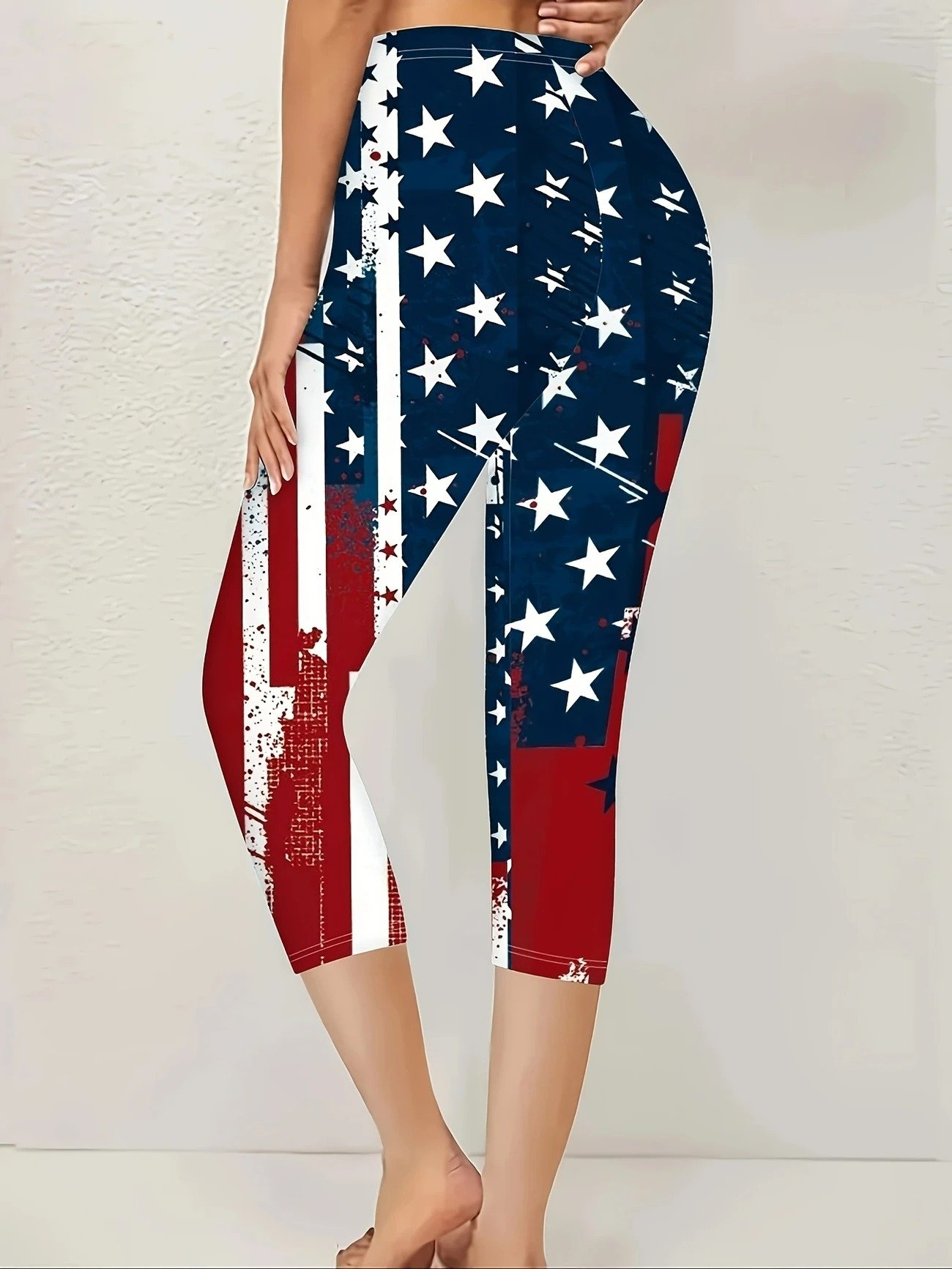 Independence Day Regular Fit Casual Cotton Leggings