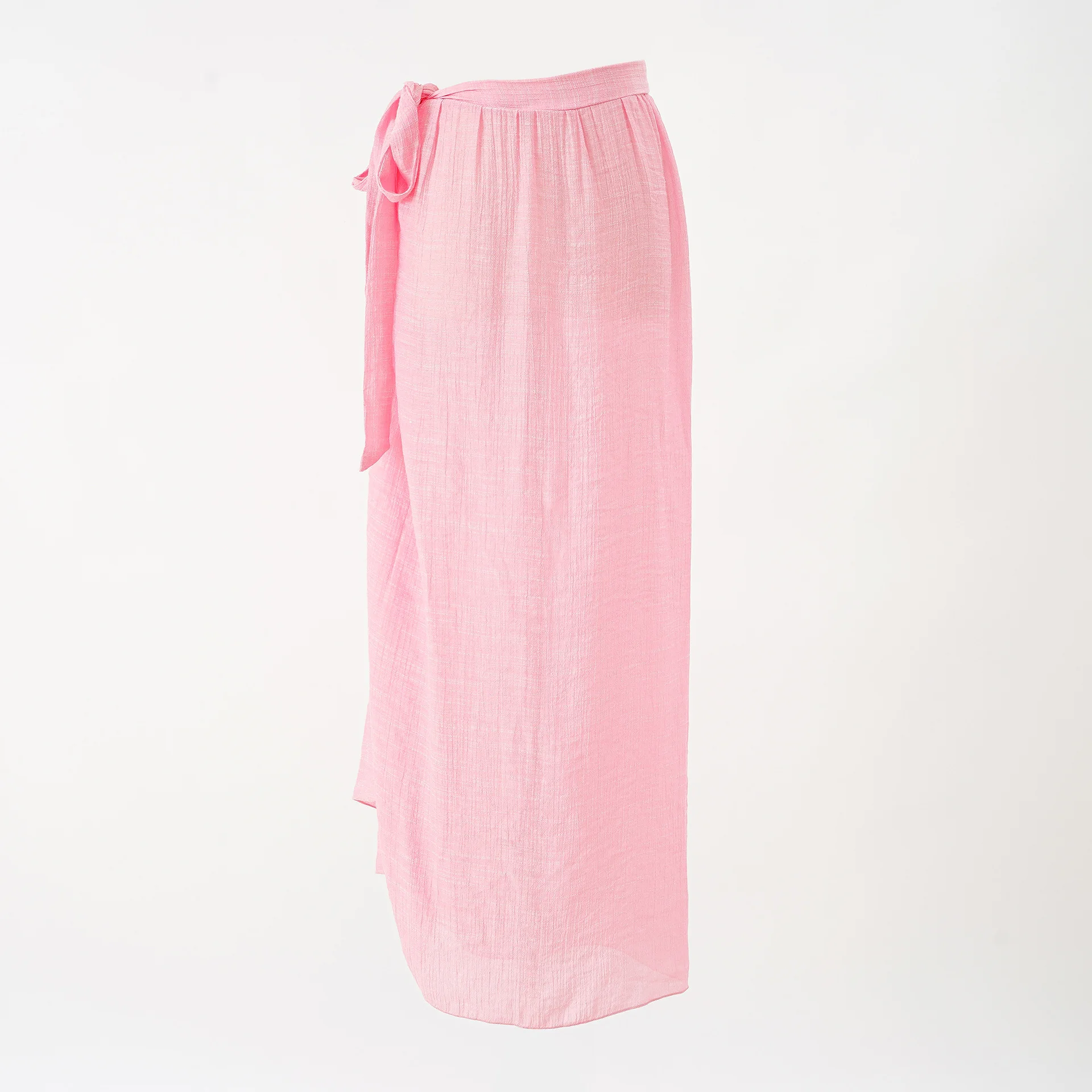 2025 new summer European and American style leopard print beach vacation chiffon print tie-dye strappy beach wrap skirt