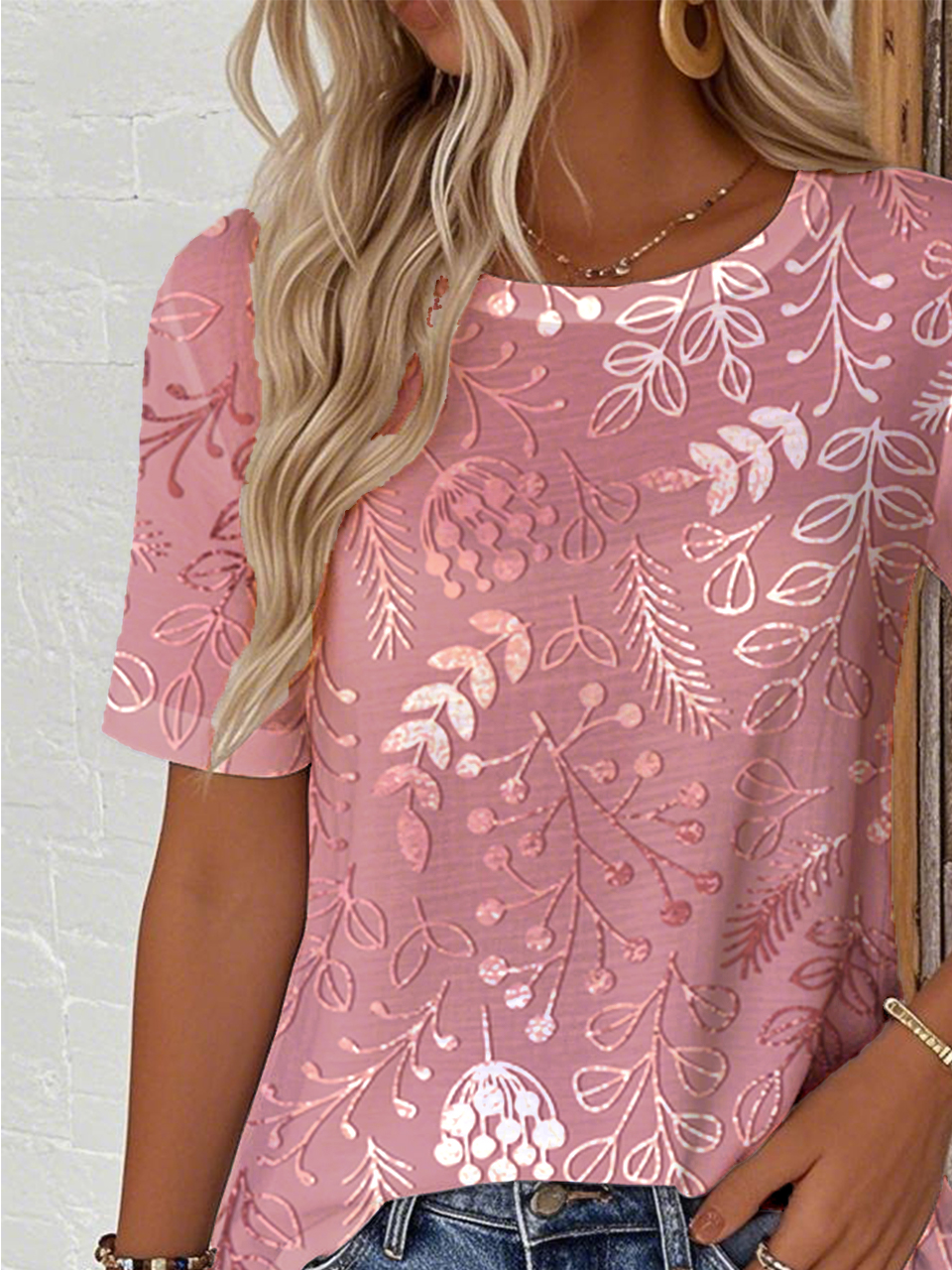 Casual Loose Crew Neck T-Shirt