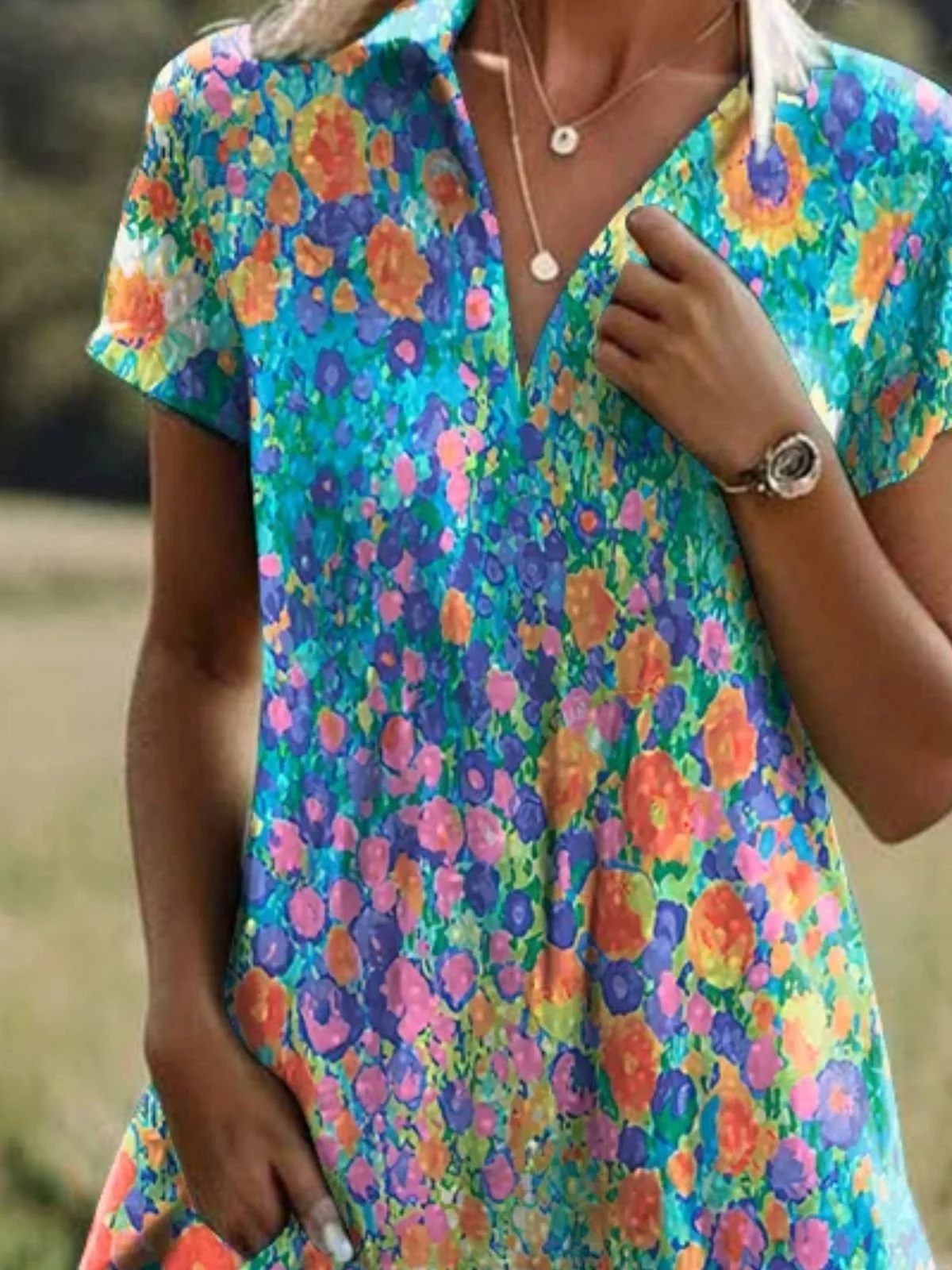 Cotton Regular Fit Casual Dress With No