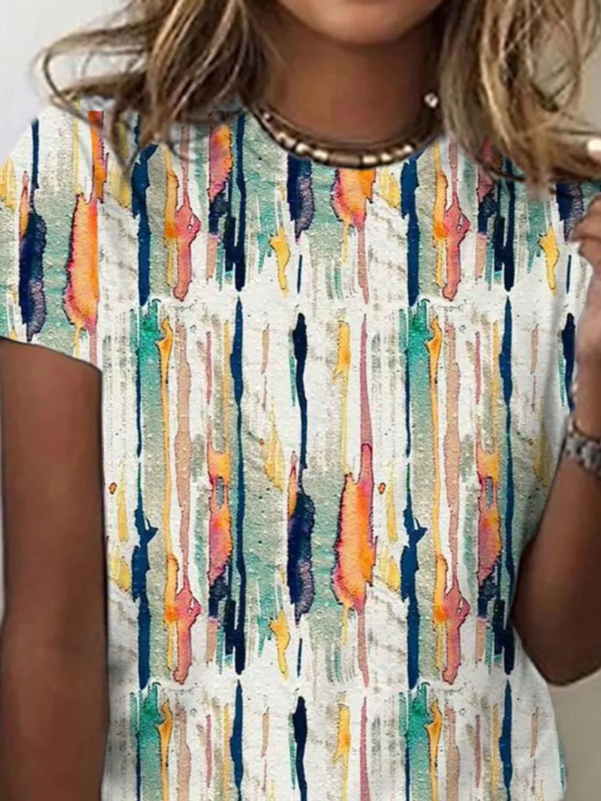 Casual Painting Regular Fit T-Shirt