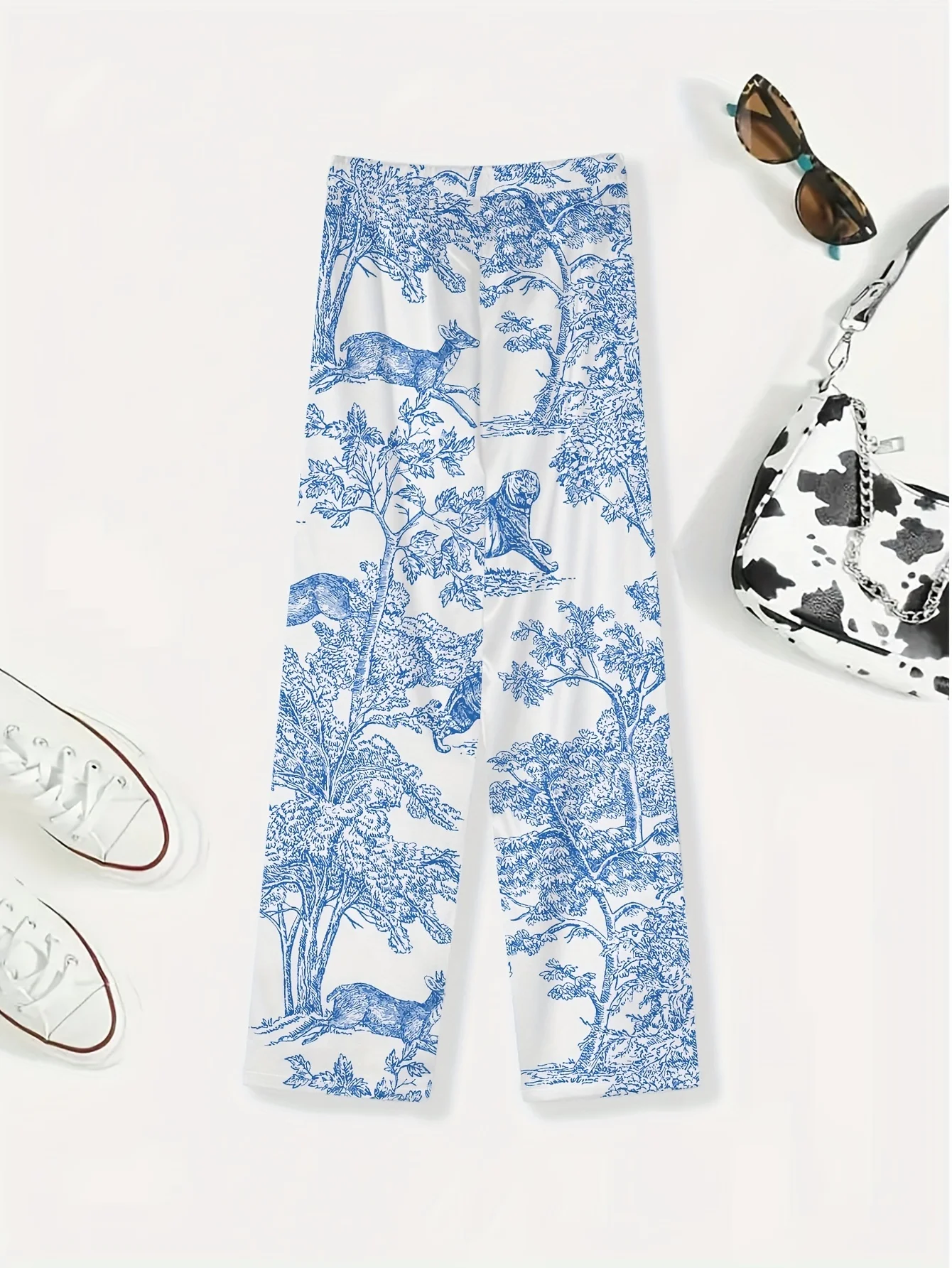 Casual Loose Animal Picture Pants