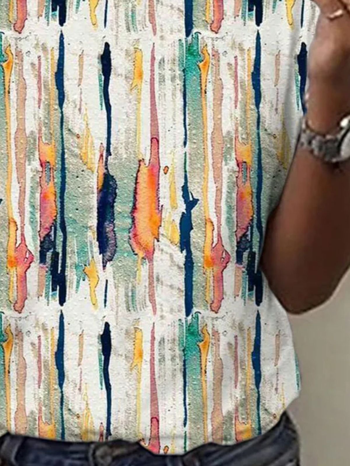 Casual Painting Regular Fit T-Shirt